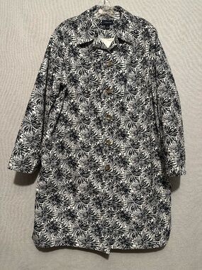 Lands' End Floral Rain Coat - size 2X